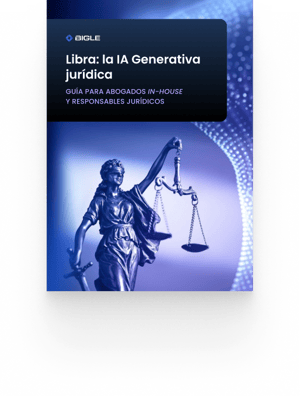 Imagen de la justicia sosteniendo una balanza. Portada ebook Bigle IA