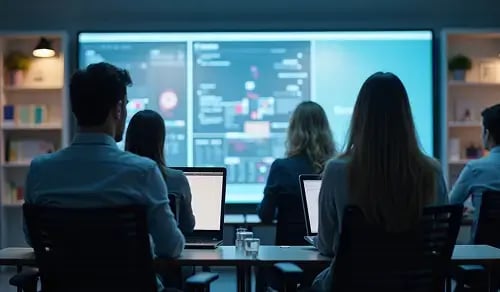 Equipo jurídico recibe una formación en inteligencia artificial. Artículo de Bigle CLM sobre Agentic AI.