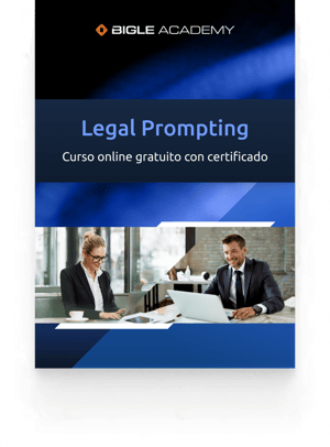 El curso de legal prompting de Bigle te ofrece un certificado gratuito