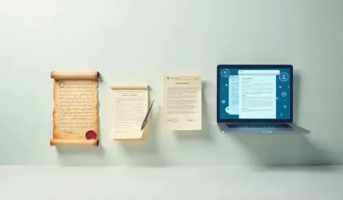 Evolución de los contratos en papel hasta el formato digital. Artículo de Bigle CLM.