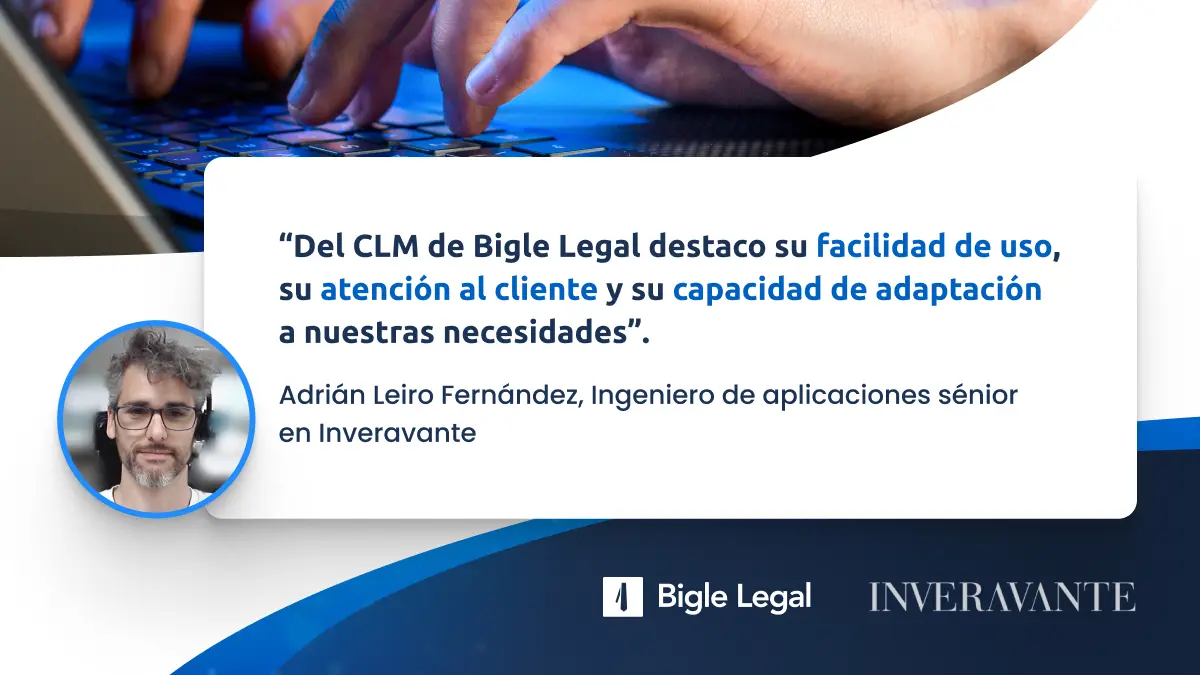 Adrián Leiro, de Inveravante, en su entrevista con Bigle Legal.